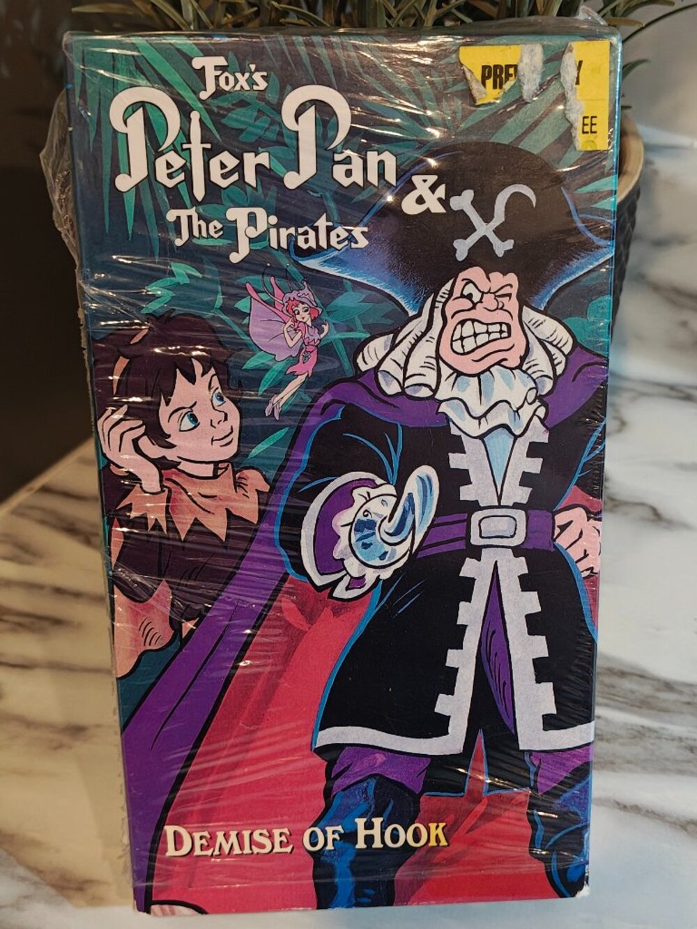 1992 VHS Peter Pan & the Pirates Demise of Hook Factory Wrapped Tim Curry